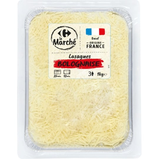 Plat cuisiné Lasagnes bolognaise CARREFOUR LE MARCHE