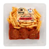 Plat cuisiné macaroni bœuf tomate CARREFOUR LE MARCHE