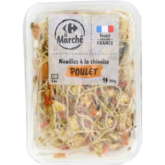 Plat Cuisiné Nouilles Chinoises au Poulet CARREFOUR LE MARCHE