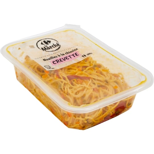 Plat Cuisiné Nouilles Chinoises aux Crevettes CARREFOUR LE MARCHE