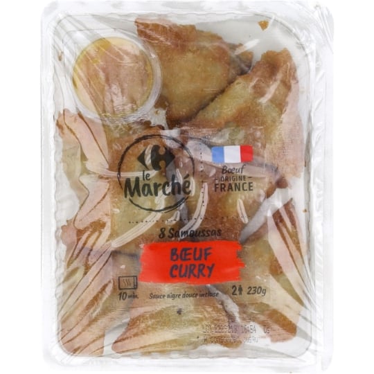 Samoussas bœuf curry CARREFOUR LE MARCHE
