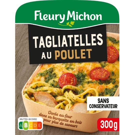 Plat cuisiné tagliatelles au poulet à l'italienne FLEURY MICHON