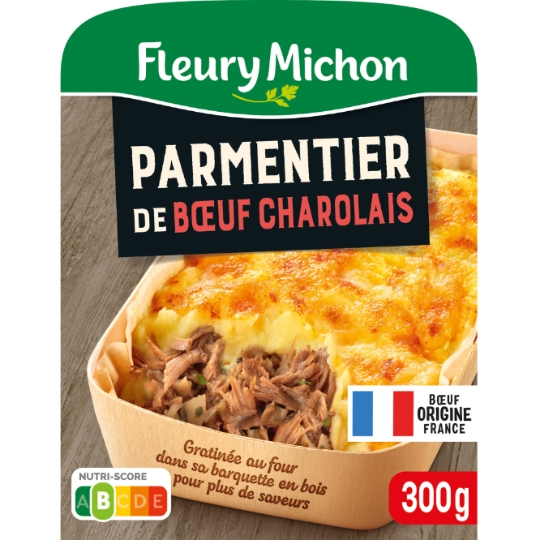 Plat cuisiné parmentier de boeuf charolais FLEURY MICHON