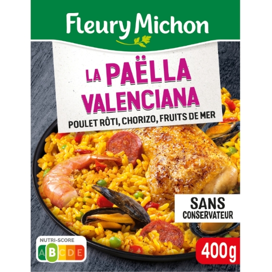 Plat cuisiné paëlla valenciana FLEURY MICHON