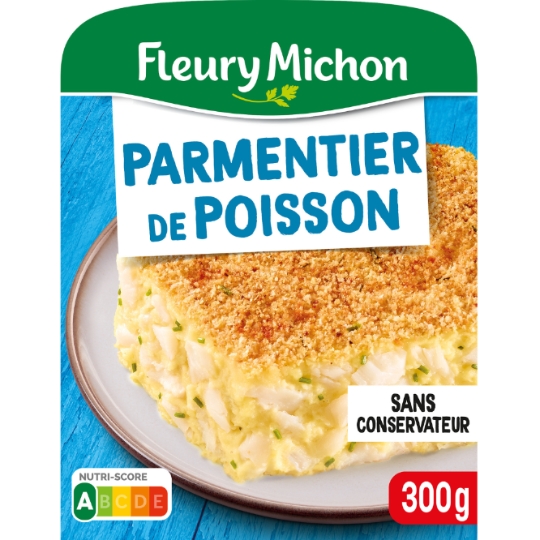 Plat cuisiné parmentier de poisson à la ciboulette FLEURY MICHON