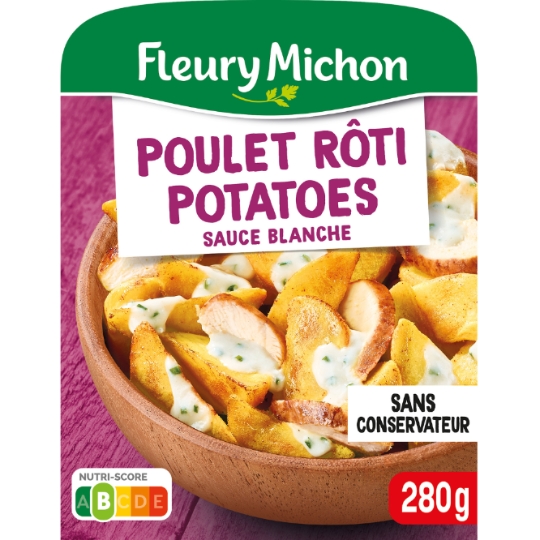 Plat cuisiné poulet potatoes FLEURY MICHON
