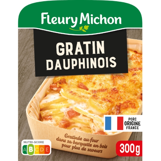 Plat Cuisiné Gratin Dauphinois au Jambon Supérieur FLEURY MICHON