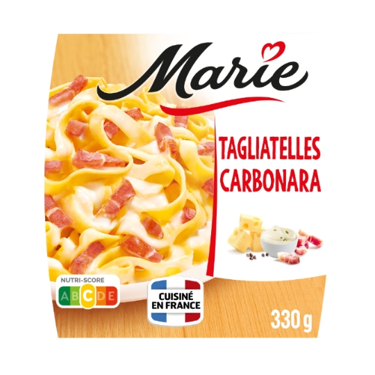 Plat cuisiné Tagliatelles carbonara MARIE