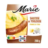 Plat cuisiné saucisse/purée pommes de terre MARIE