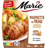 Plat cuisiné paupiette veau légumes MARIE