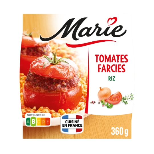 Plat cuisiné tomates farcies/riz MARIE