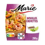 plat Cuisiné Nouilles aux Crevettes, Champignons Noirs et Légumes MARIE