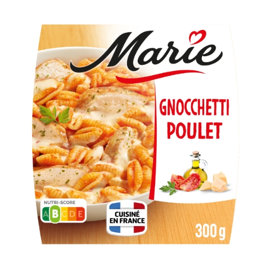Plat Cuisiné Gnocchetti au Poulet, Crème au Parmesan MARIE