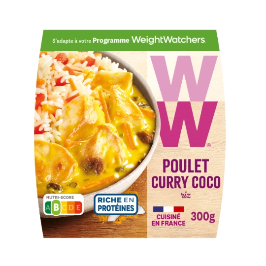 Plat cuisiné poulet curry/coco WEIGHT WATCHERS