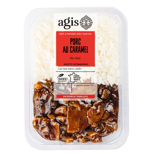 Plat Cuisiné Porc au Caramel et Riz AGIS