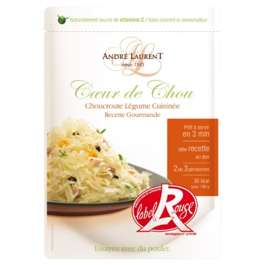 Légumes cuisinés choucroute gourmande Label Rouge ANDRE LAURENT