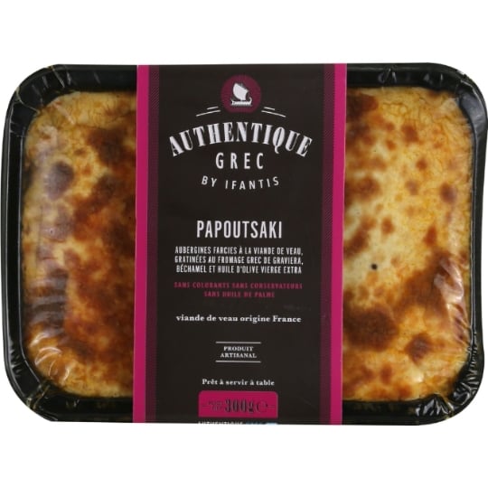 Plat cuisiné Papoutsaki AUTHENTIQUE GREC BY IFANTIS