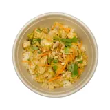 Plat cuisiné poulet satay riz BAMBU