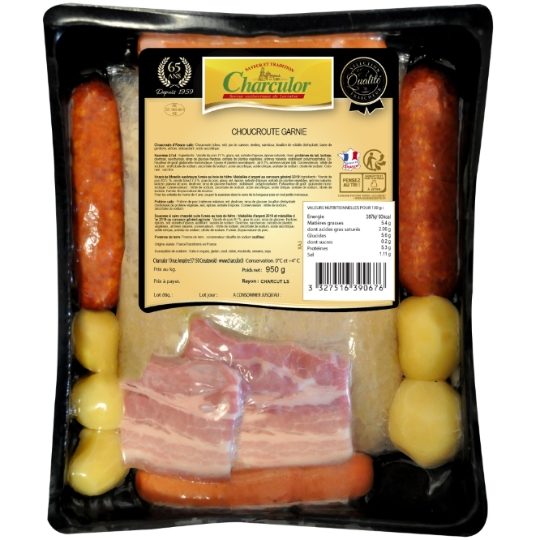 Choucroute Garnie d'Alsace Cuite CHARCULOR