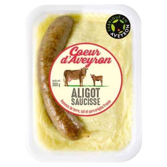 Plat cuisiné Aligot saucisse COEUR D'AVEYRON