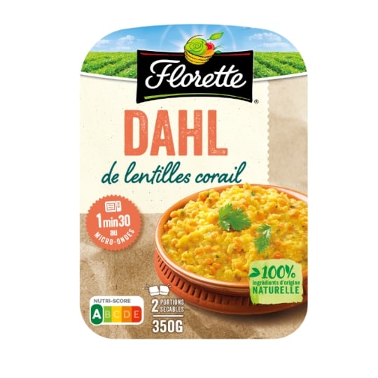 Plat Cuisiné Dahl de Lentilles Corail FLORETTE