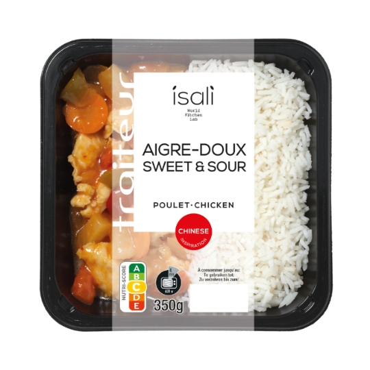 Plat Poulet Aigre-Doux et Riz ISALI