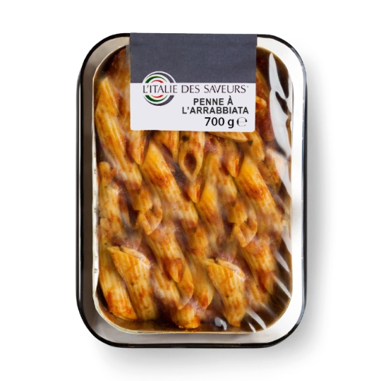 Plat cuisiné penne à l'arrabbiata L ITALIE DES SAVEURS