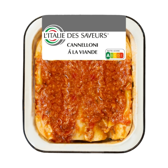 Plat cuisiné Cannelloni à la viande L'ITALIE DES SAVEURS