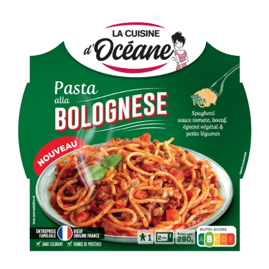 Spaghetti Sauce Tomate,Bœuf égrené Végétal & Petit Légumes LA CUISINE D'OCEANE