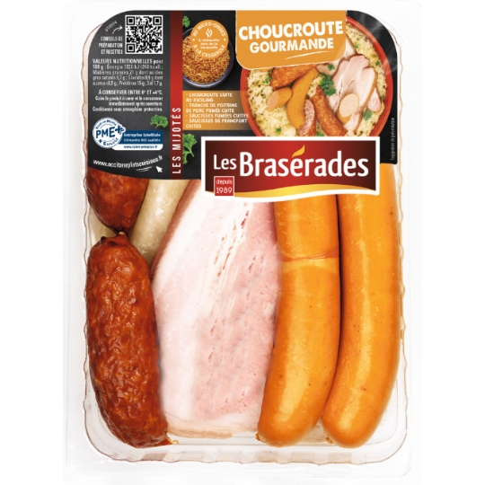 Plat Cuisiné Choucroute Gourmande LES BRASERADES