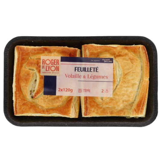 Feuilleté Volaille Julienne de Légumes MAISON BOLARD
