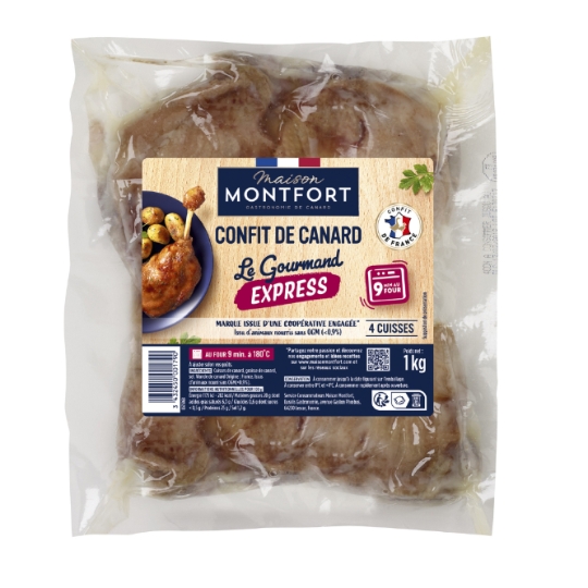 Confit de canard 4 cuisses de canard MONTFORT