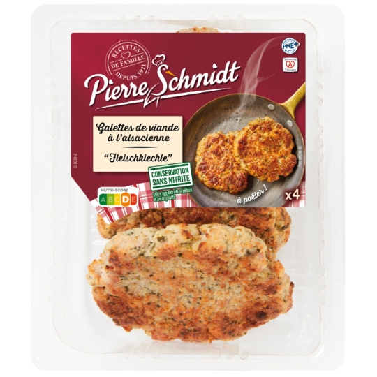 Galettes de Viande Fleischkiechle à l'Alsacienne Sans Nitrite PIERRE SCHMIDT