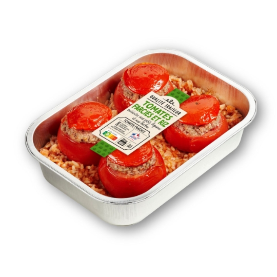 Plat cuisiné Tomates farcies fraîches cuites avec riz QUALITE TRAITEUR