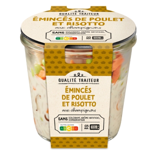 Plat cuisiné Filets poulet risotto champignons REGAL DU CHEF