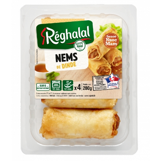 Nems halal de dinde + 1 sauce nuoc mam REGHALAL