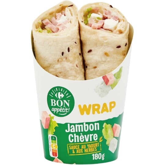 Wraps jambon chèvre CARREFOUR BON APPETIT !