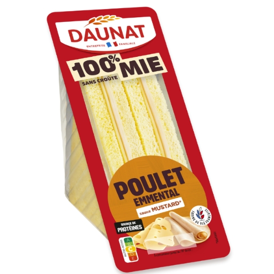 Sandwich s/croûte poulet emmental DAUNAT
