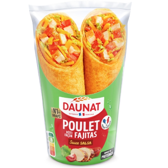Wraps poulet façon Fajitas DAUNAT
