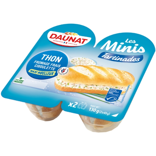 Sandwich  thon fromage frais & ciboulette DAUNAT