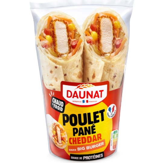 Wrap Le Ranch Poulet Pané Cheddar Sauce Big Burger DAUNAT
