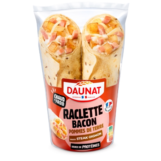 Wrap Raclette Bacon Pommes de Terre DAUNAT