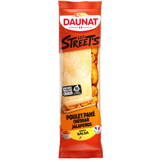 Baguette Les Street'S Poulet Pané Cheddar Jalapenos Sauce Salsa DAUNAT