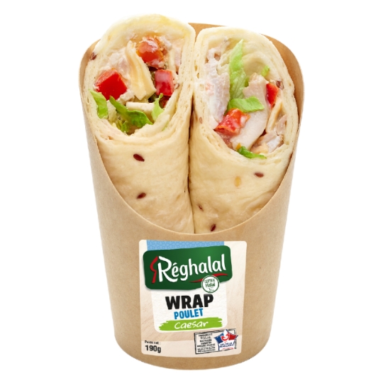 Wrap poulet Caesar Halal REGHALAL