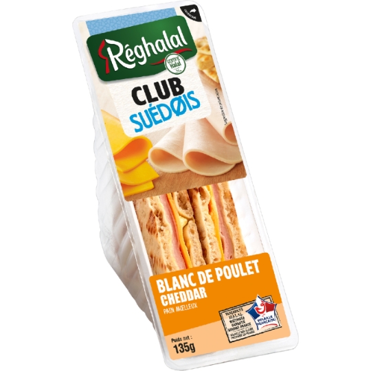 Sandwich poulet cheddar Halal REGHALAL