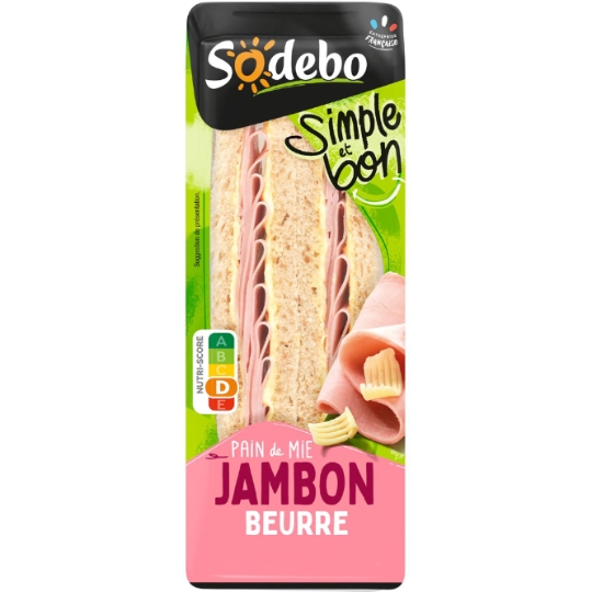 Sandwich Club Jambon Beurre SODEBO