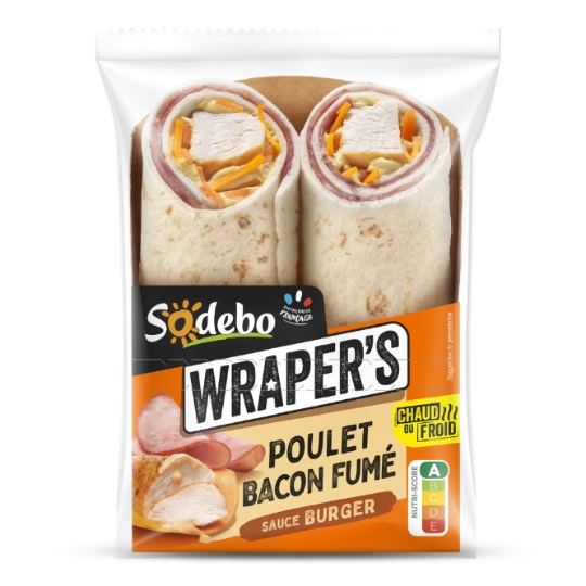 Wrap poulet bacon cheddar burger SODEBO