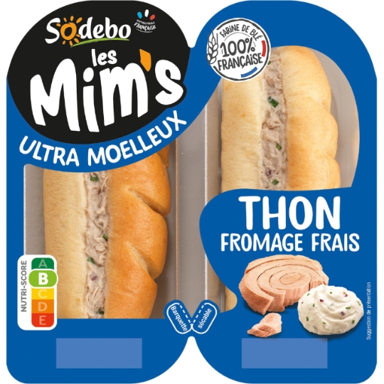 Sandwich Thon Fromage Frais les Mim's SODEBO