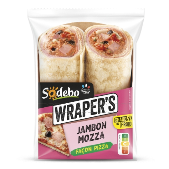 Sandwich Wraper's Façon Pizza Jambon Mozza SODEBO