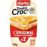 Croque-Monsieur Jambon Fromage Sans Nitrite - Tendre Croc' HERTA